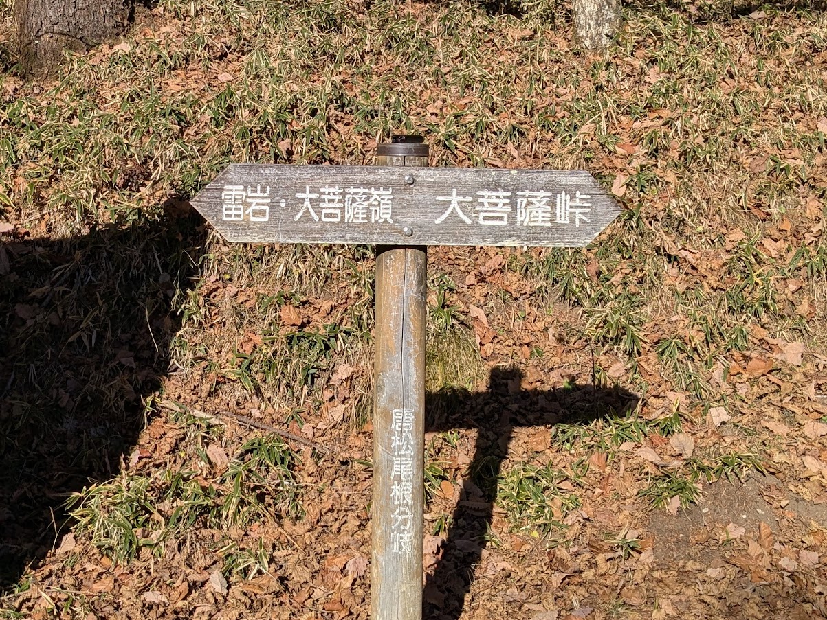大菩薩嶺(唐松尾根分岐)