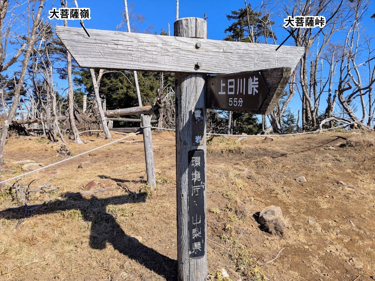 大菩薩嶺(雷岩分岐)