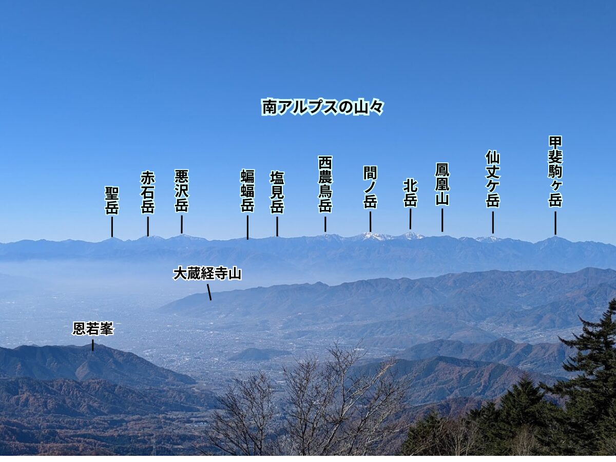 大菩薩嶺(雷岩からの絶景)
