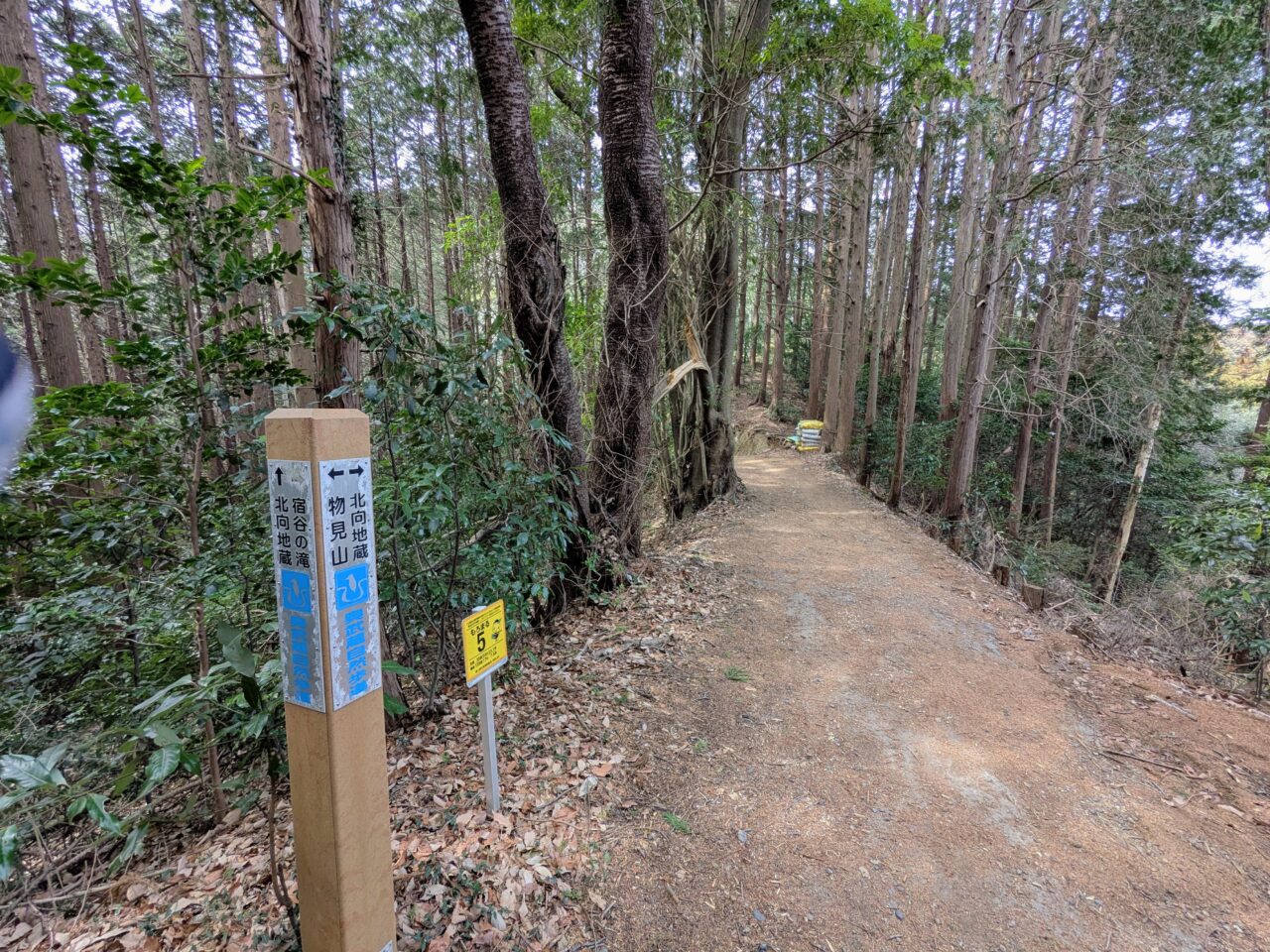 日和田山(物見山山頂から北向地蔵)