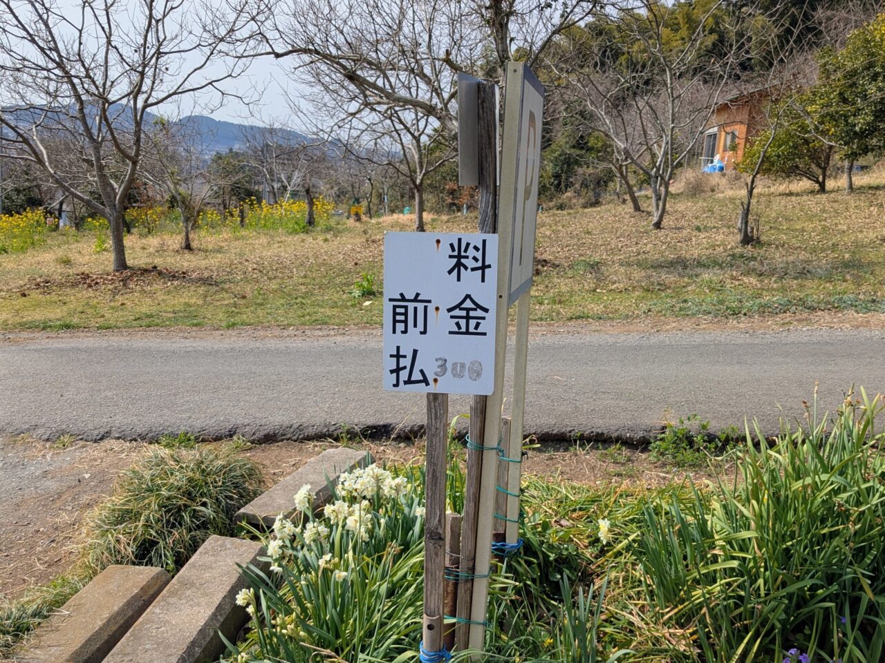 日和田山登山口の駐車場