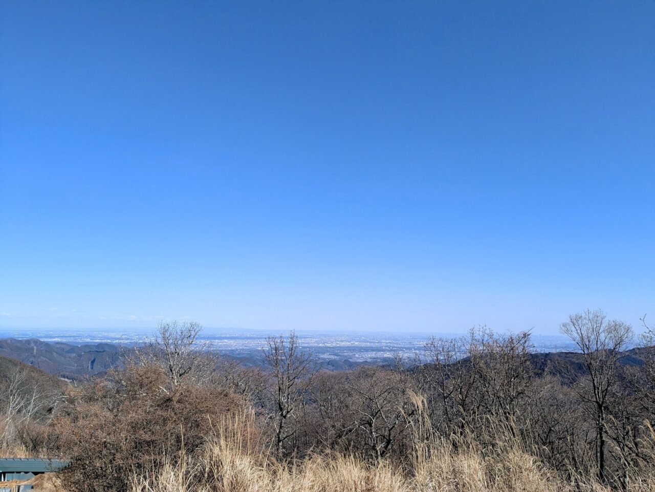 陣馬山山頂の景色
