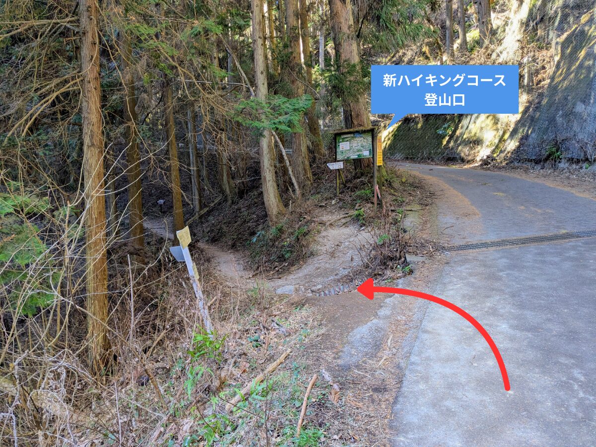 陣馬山(陣馬高原下から新ハイキングコース登山口)