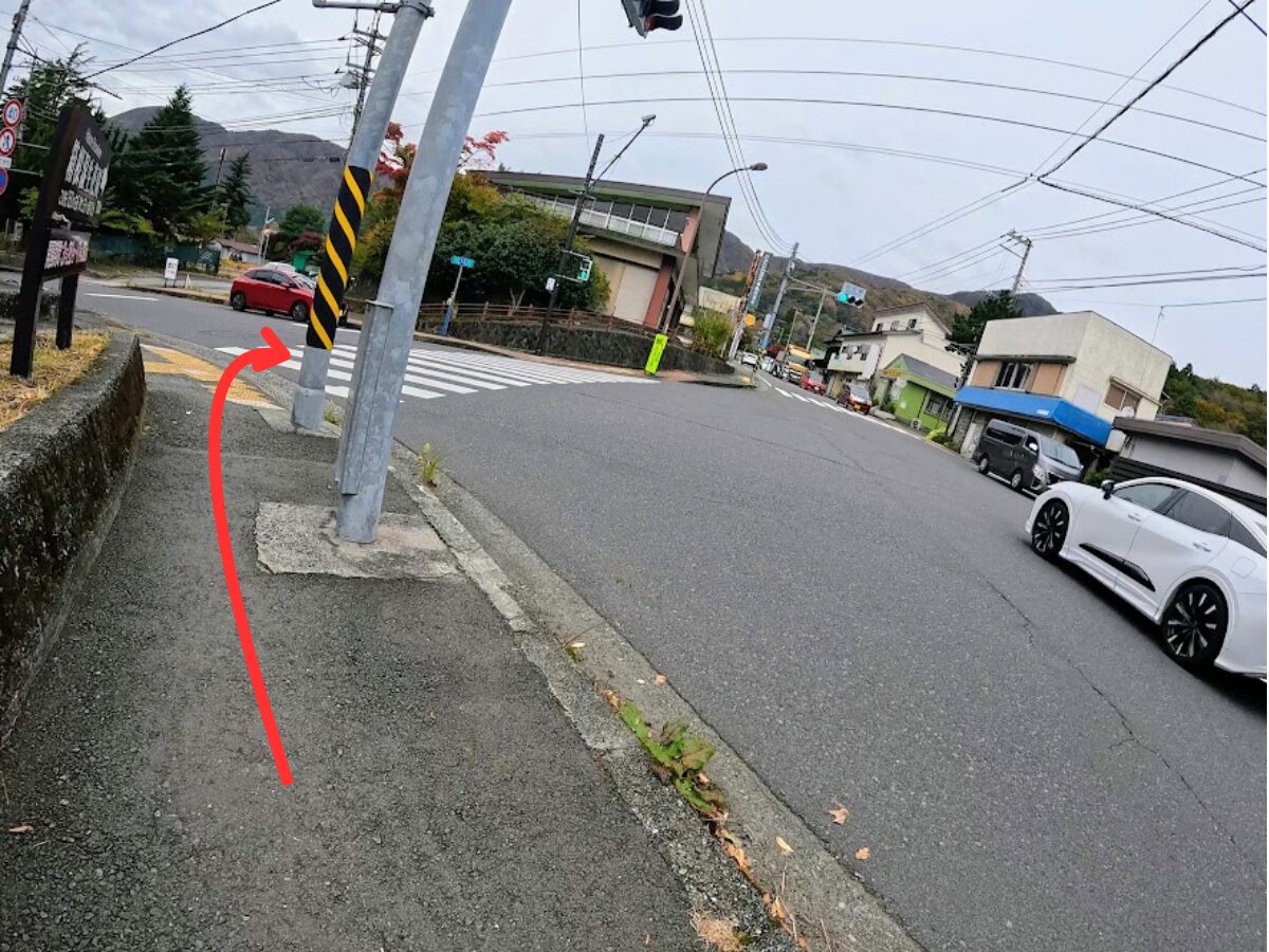 金時山へのアクセス(仙石バス停から金時神社入口)