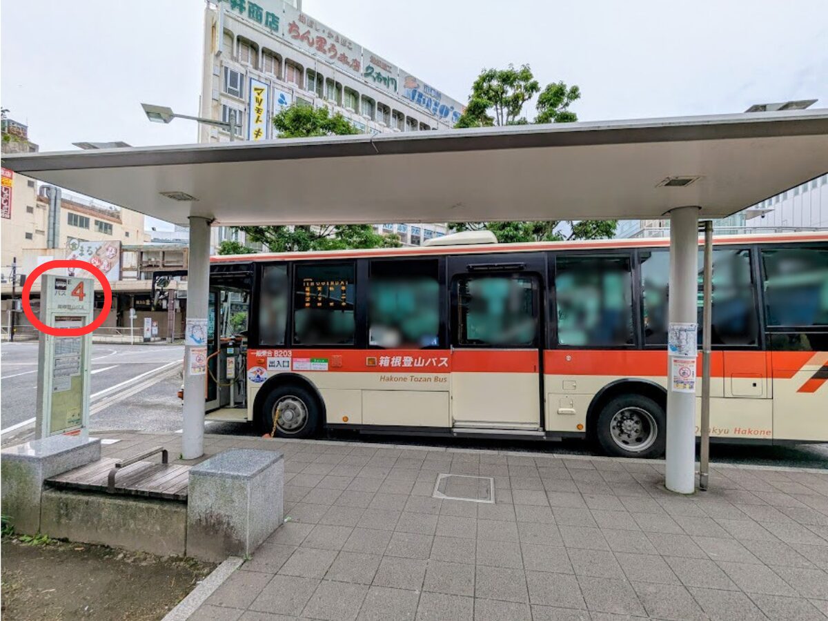 金時山へのアクセス（小田原駅からバスへの乗換）