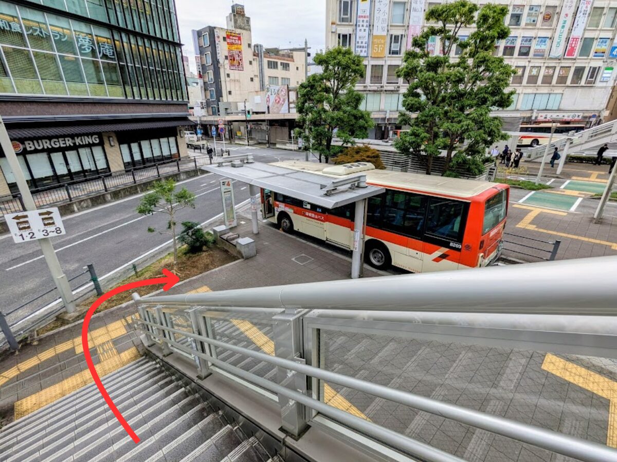 金時山へのアクセス(小田原駅からバスへの乗換)