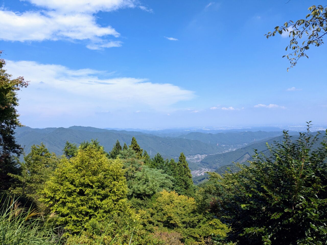 御岳山駅からの景色