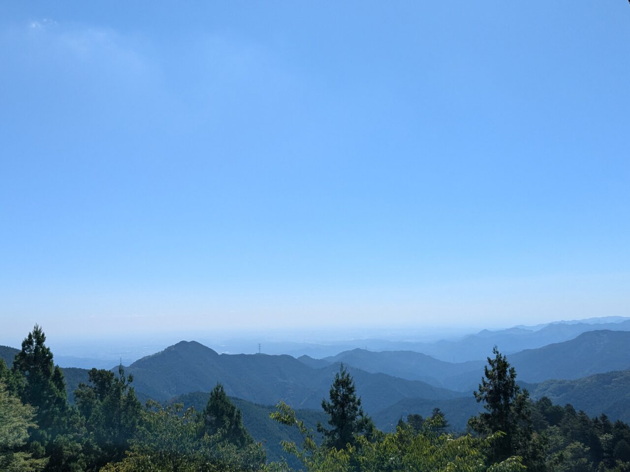 武蔵御嶽神社からの景色