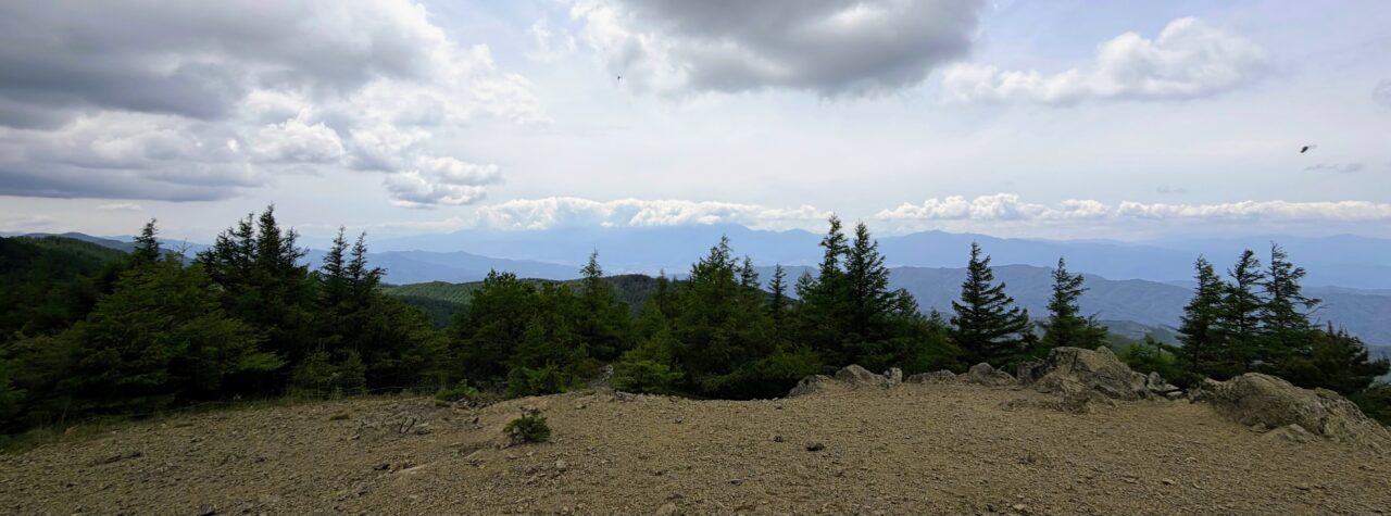 入笠山山頂の景色(南側)