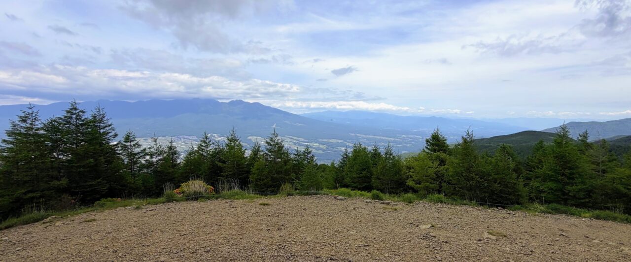 入笠山山頂の景色(北側)