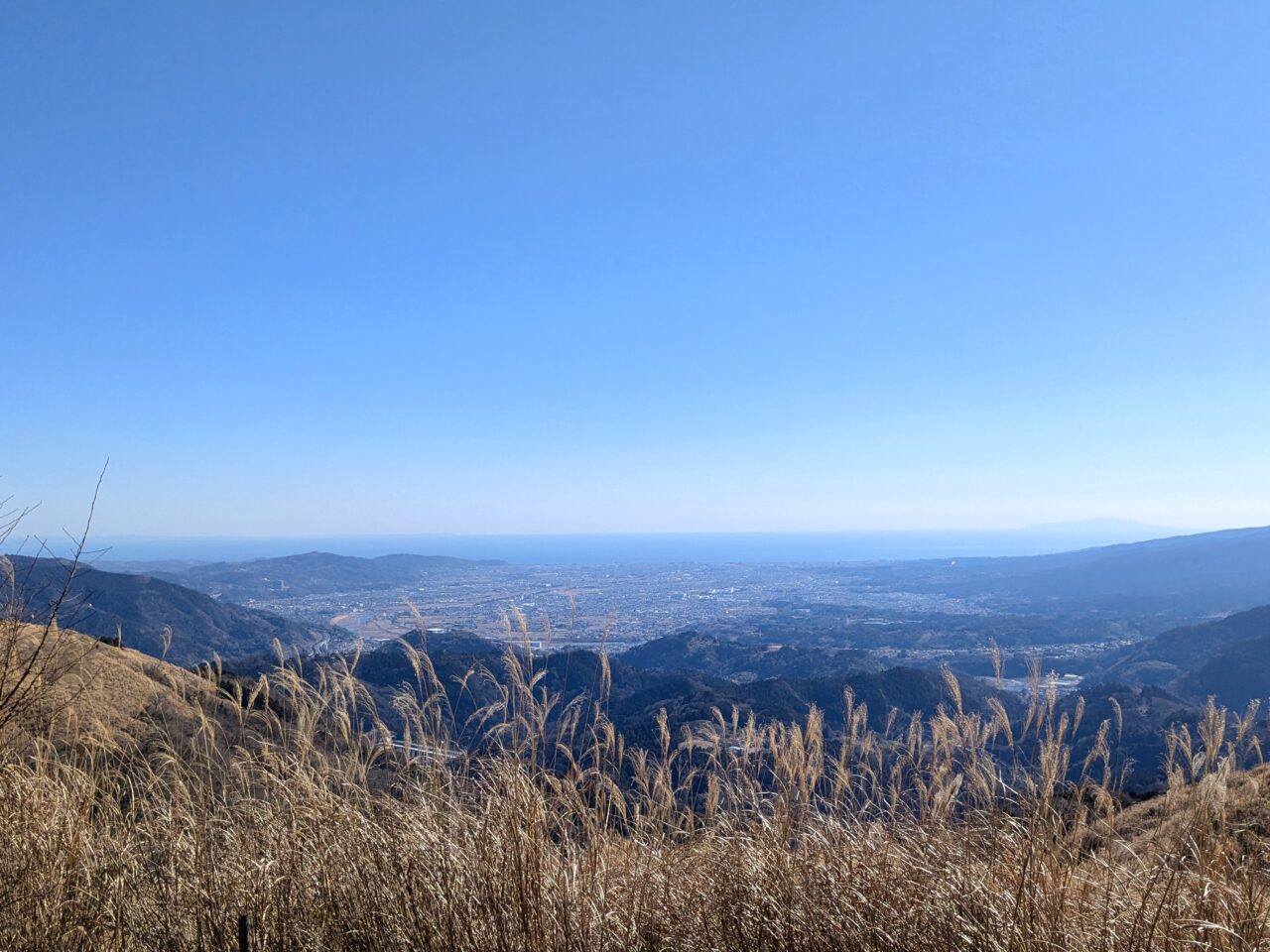 大野山山頂からの景色