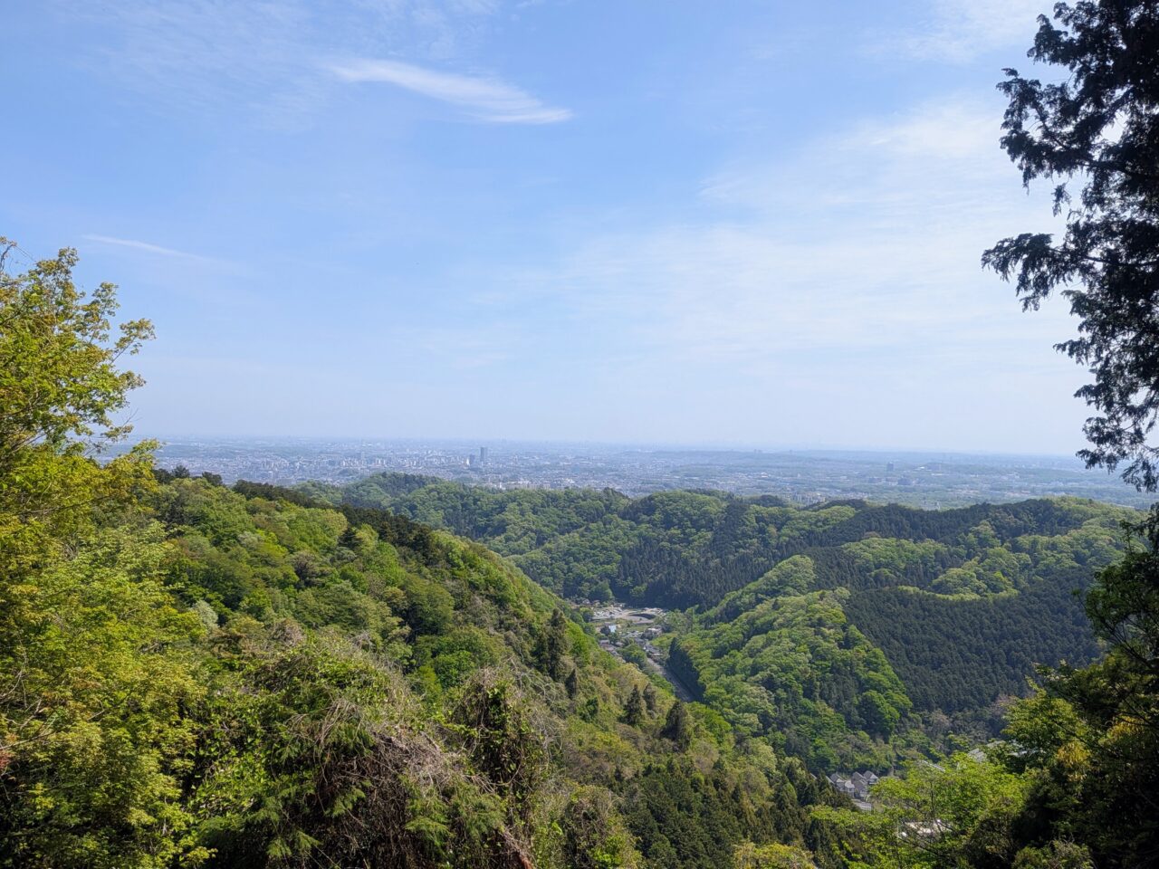 稲荷山展望台からの景色
